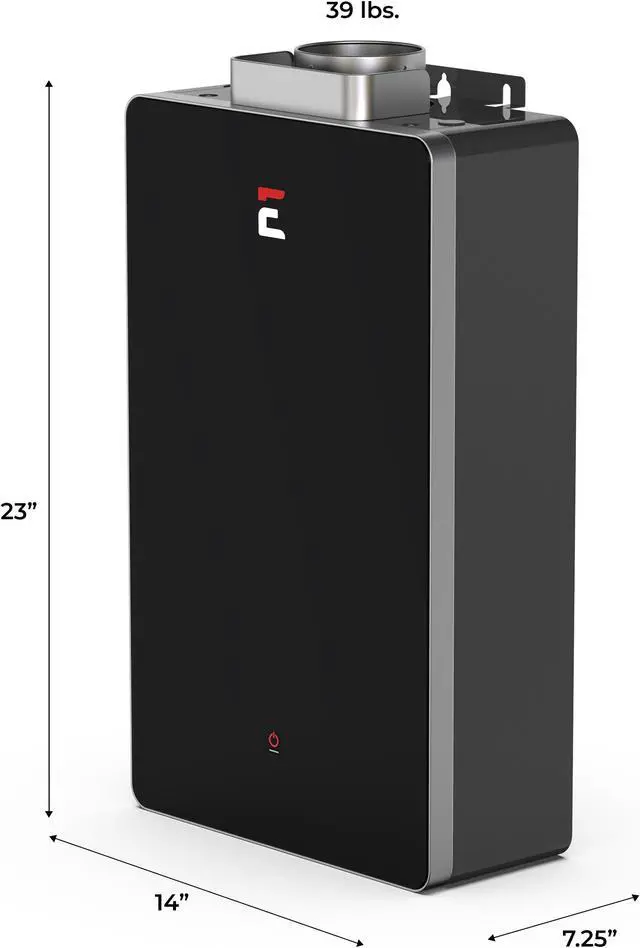 Alt view image 3 of 7 - Eccotemp SMARTHOME Indoor 6.8 GPM Natural Gas Tankless Water Heater