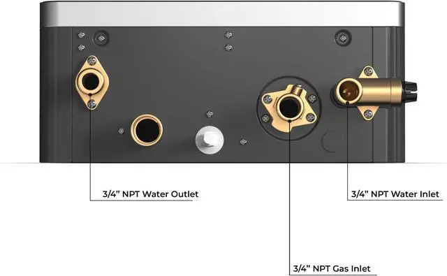 Alt view image 4 of 7 - Eccotemp SMARTHOME Indoor 6.8 GPM Natural Gas Tankless Water Heater