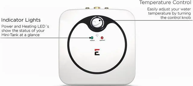 Alt view image 5 of 7 - Eccotemp EM 2.5 Gallon Under Sink Electric Mini Storage Tank Hot Water Heater