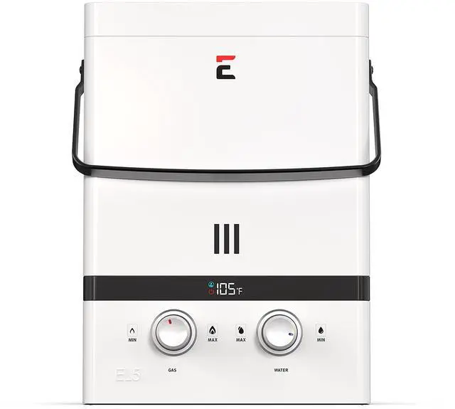 Alt view image 8 of 14 - Eccotemp EL5 Luxe 1.5 GPM Outdoor Compact Tankless Water Heater with LED Display
