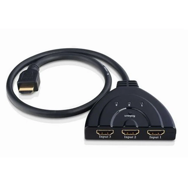 Alt view image 5 of 6 - HD1831 3-Port HDMI Switch with Pigtail Cable