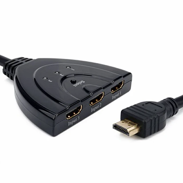 Alt view image 3 of 6 - HD1831 3-Port HDMI Switch with Pigtail Cable