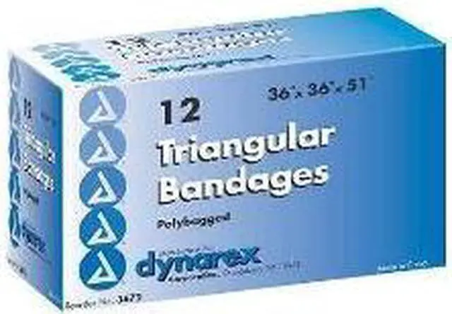 Alt view image 2 of 6 - DYNAREX 3672 Triangular Bandage, 36in W x 51in L, PK12