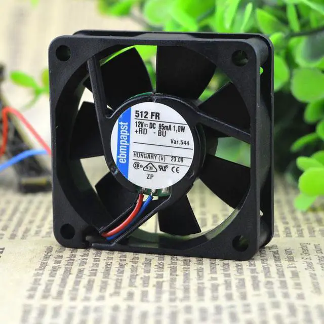 Alt view image 2 of 4 - For original German ebmpapst TYP 512F 12V 85mA 1.0W 5CM5015 cooling fan