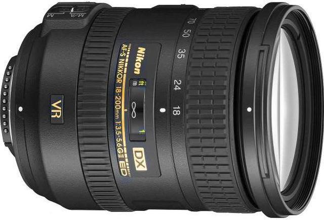 Nikon 18-200mm f/3.5-5.6G AF-S ED VR II Nikkor Telephoto Zoom Lens for  Nikon DX-Format Digital SLR Cameras