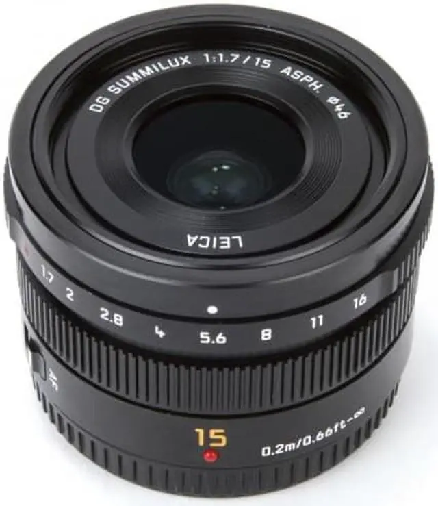 Alt view image 7 of 20 - Panasonic LUMIX G Leica DG Summilux 15mm f/1.7 Lens (Black)