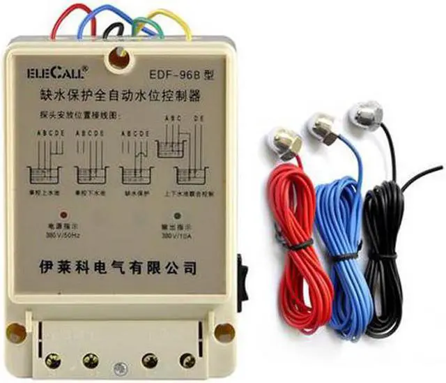 Main image of ELECALL EDF-96B AC380V Water Automatic Level Controller Electronic Water Liquid Level Detection Sensor Water Pump Controller - 5M