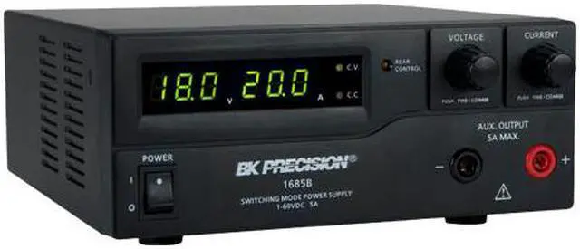 Alt view image 4 of 6 - B&K PRECISION 1685B Switching DC Power Supply, 100/240V AC, 60V DC, 300W, 5A