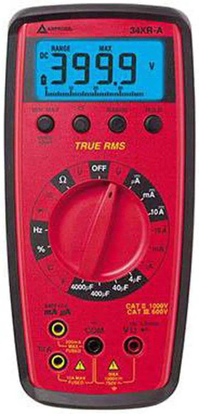 Main image of AMPROBE 34XR-A Digital Multimeter,750V,10A,40 MOhms