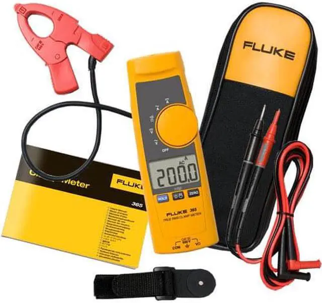 Alt view image 4 of 5 - FLUKE FLUKE-365 Digital Clamp Meter, Backlit LCD, 200 A, 0.7 in (18 mm) Jaw