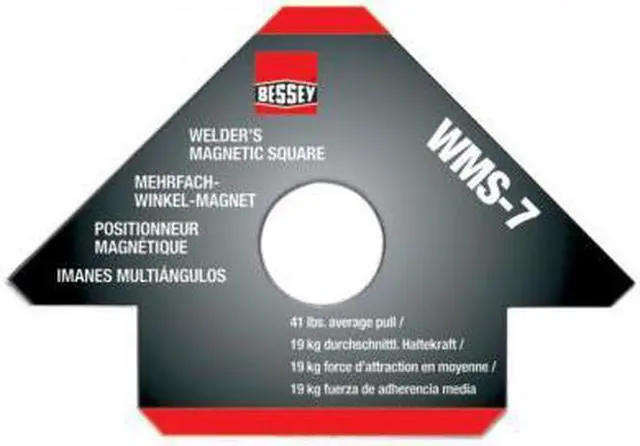 Alt view image 2 of 5 - BESSEY WMS-7 Magnetic Welding Square,4-3/4In,41lb.