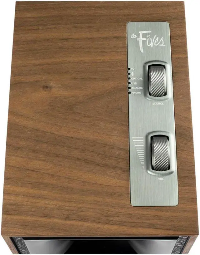 Alt view image 4 of 20 - Klipsch Heritage Wireless The Fives Walnut Home Audio Speaker Pair