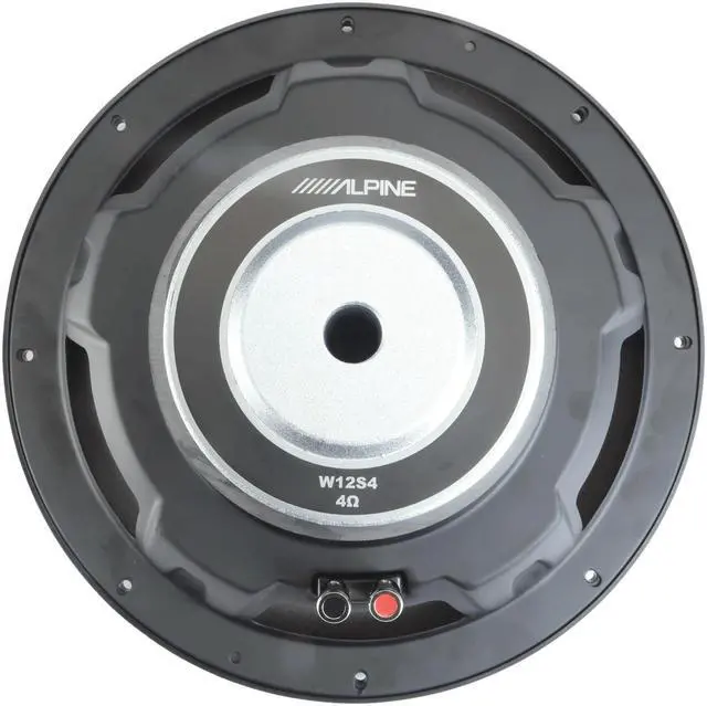 Alt view image 3 of 6 - Alpine W12S4 BassLine Series 12" 4-ohm Car Subwoofer