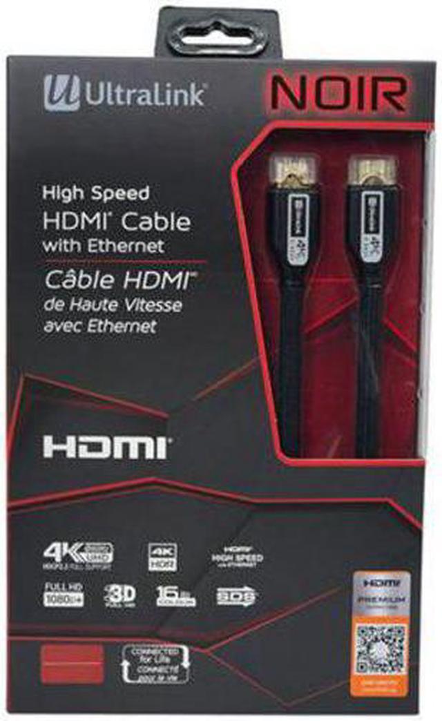 Ultralink ULN6MP 6M Noir High Speed HDMI Cable 