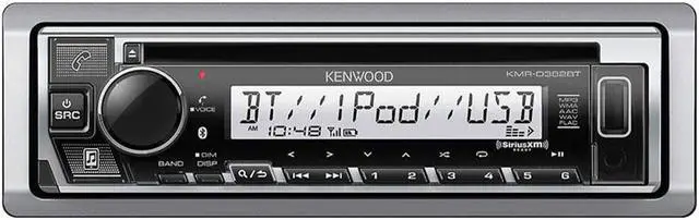 Alt view image 2 of 12 - Kenwood KMR-D382BT Marine CD-Receiver with Bluetooth & Conformal Coating