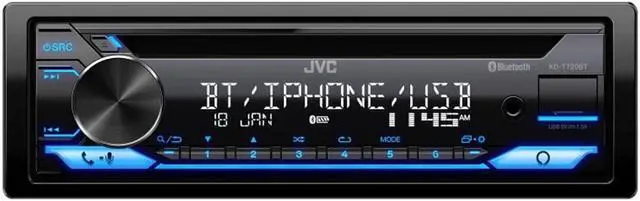 Alt view image 3 of 7 - JVC KD-T720BT CD Receiver