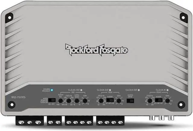 Alt view image 4 of 11 - Rockford Fosgate M2-750X5 Marine 750 Watt 5-Channel Element Ready Amplifier