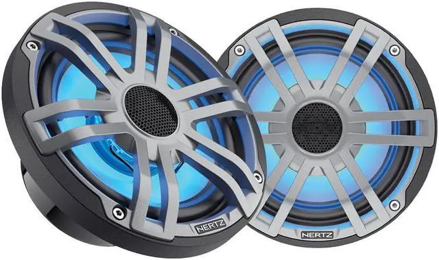 Alt view image 2 of 2 - Hertz HEX 6.5 S-LD-G 6.5 Marine/Powersport RGB LED Coaxial Speakers
