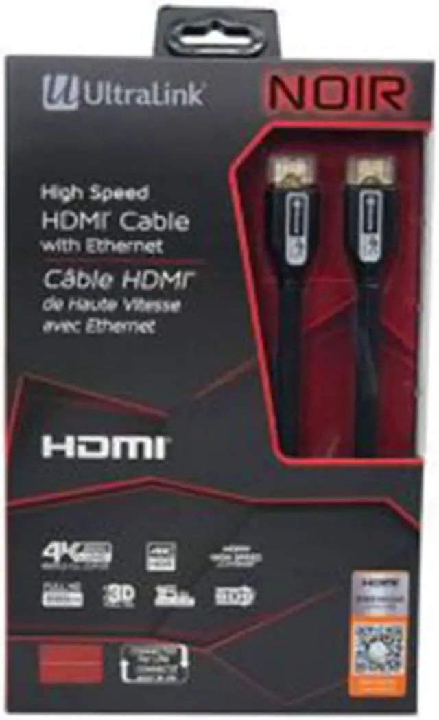 Main image of UltraLink ULN2MP Noir High Speed  2m HDMI Cable