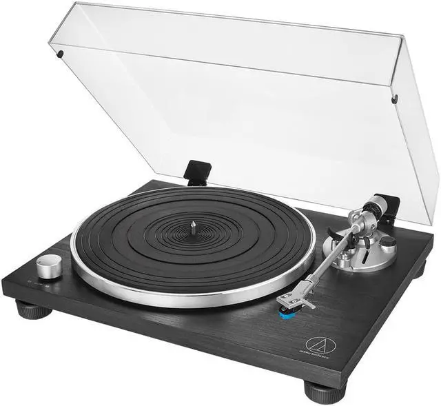 Alt view image 2 of 5 - Audio Technica ATLPW30BKR Fully Manual Black Belt-Drive Turntable