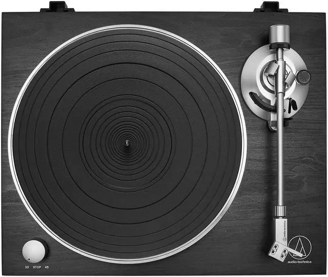 Alt view image 4 of 5 - Audio Technica ATLPW30BKR Fully Manual Black Belt-Drive Turntable