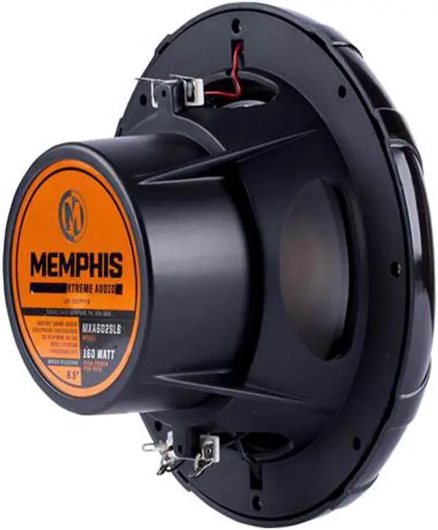 Alt view image 3 of 5 - Memphis Audio MXA602SLB 6.5 2-Way LED Powersports Speakers  Black