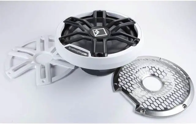 Alt view image 5 of 5 - Rockford Fosgate M2D2-12S 12 Color Optix Sealed Enclosure Marine Subwoofer  White