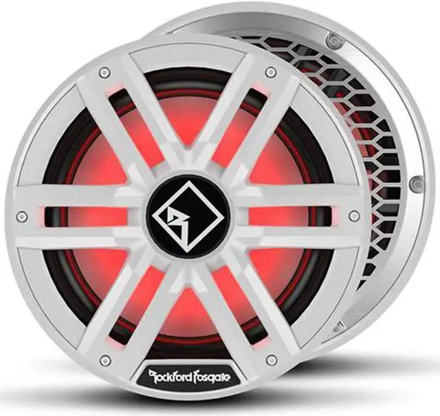 Alt view image 2 of 5 - Rockford Fosgate M2D2-12S 12 Color Optix Sealed Enclosure Marine Subwoofer  White