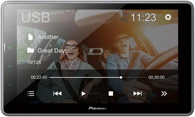 Alt view image 2 of 14 - Pioneer DMH-T450EX 9 Capacitive Touchscreen Digital Media Receiver