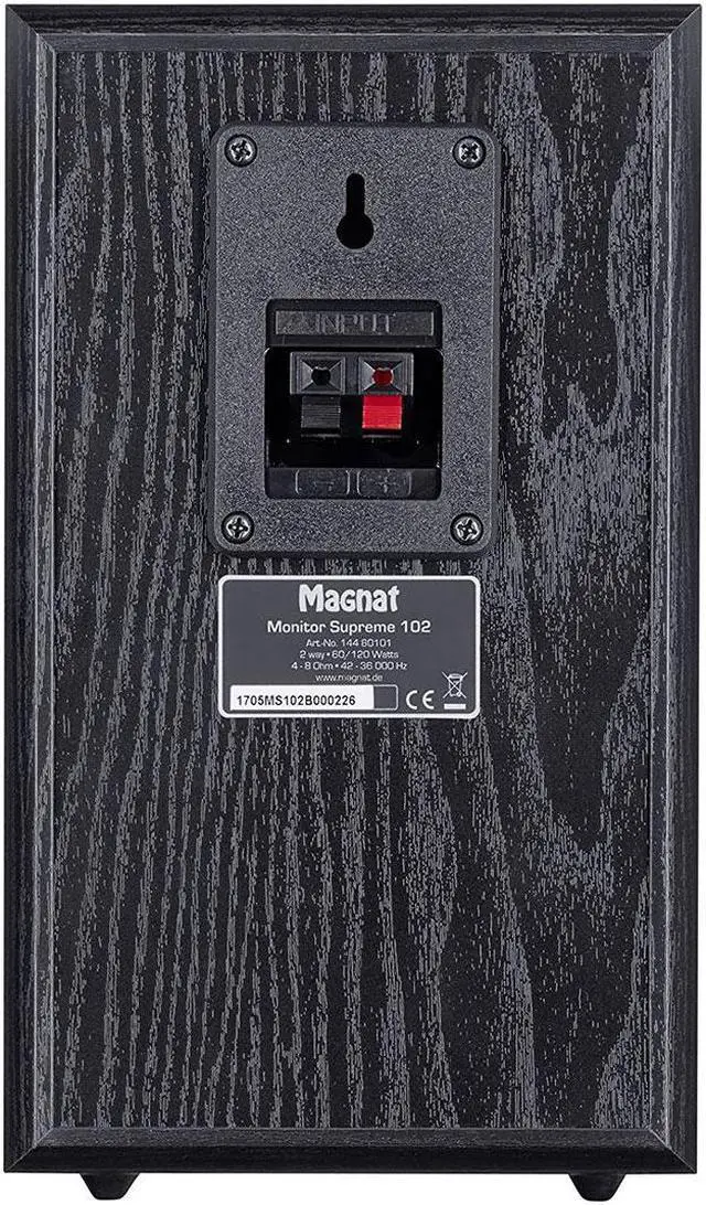 Alt view image 2 of 8 - Magnat Monitor Supreme 102 Black 2 Way, 4.25" Monitor Speaker Pair