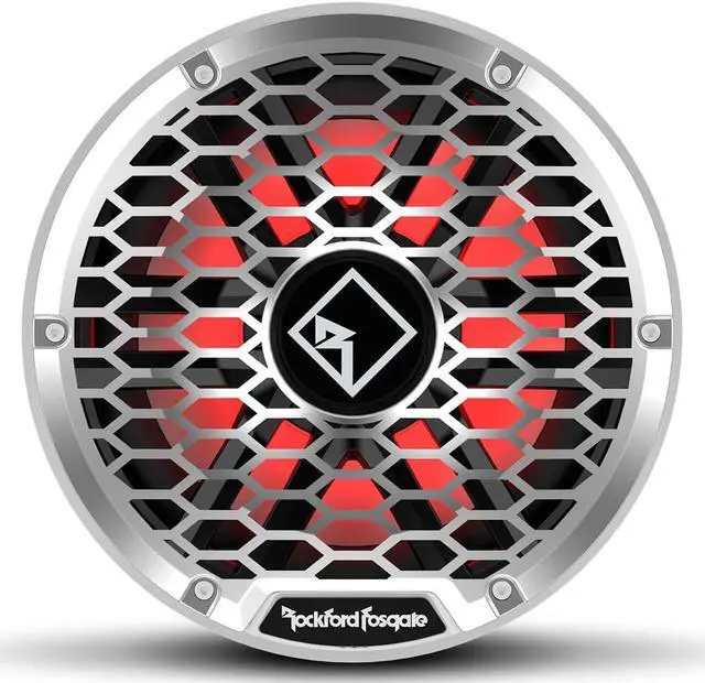 Alt view image 3 of 6 - Rockford Fosgate M2D2-10S 10 Color Optix Sealed Enclosure Marine Subwoofer  White