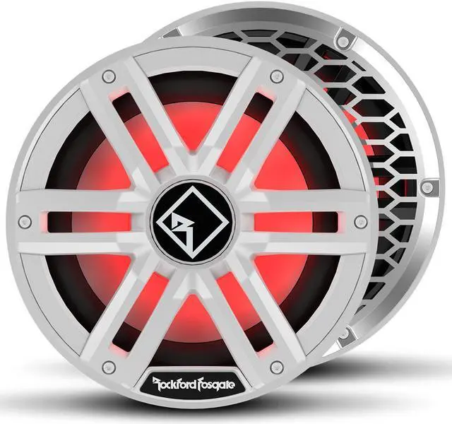 Alt view image 5 of 6 - Rockford Fosgate M2D2-10S 10 Color Optix Sealed Enclosure Marine Subwoofer  White