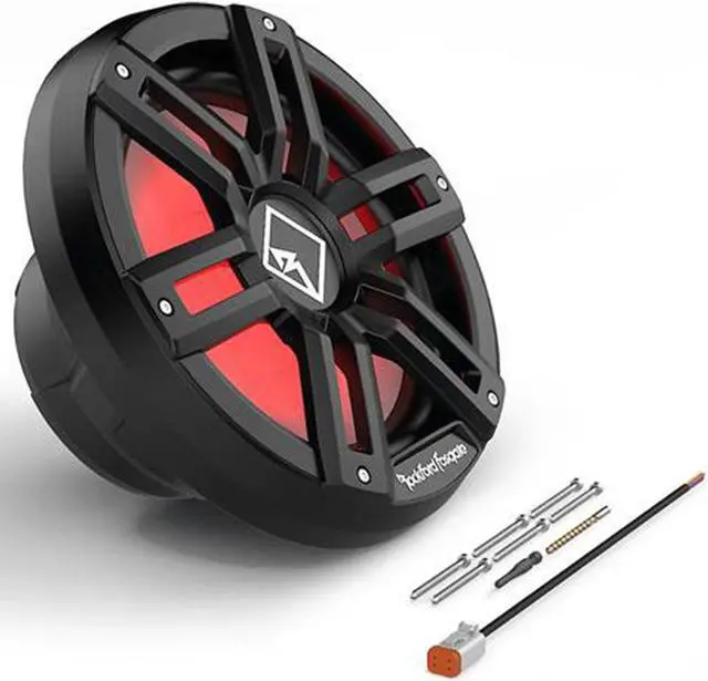 Alt view image 4 of 4 - Rockford Fosgate M2D4-12SB 12 Color Optix Sealed Enclosure Marine Subwoofer  Black