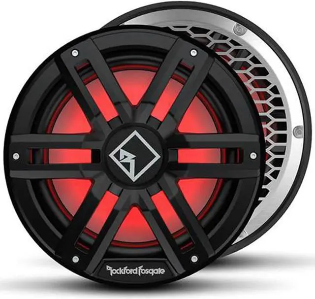 Main image of Rockford Fosgate M2D4-12SB 12 Color Optix Sealed Enclosure Marine Subwoofer  Black