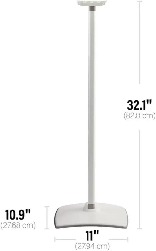 Alt view image 3 of 3 - Sanus Speaker Stand for Sonos Era 300  32 inch  White