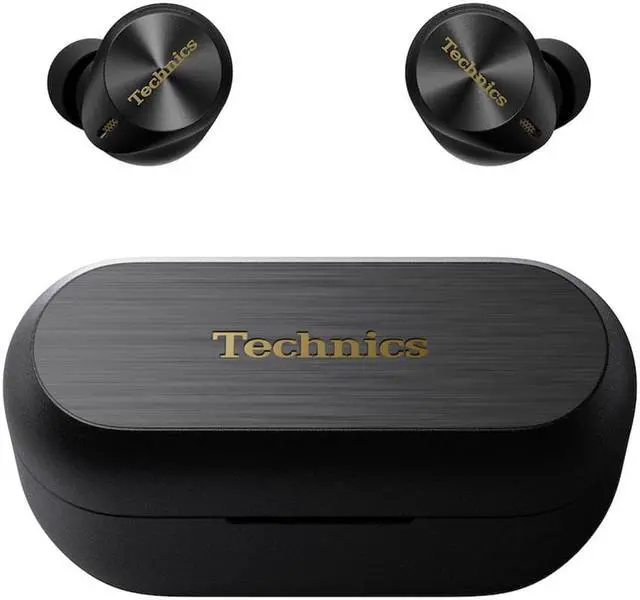 Alt view image 2 of 4 - Technics EAHAZ80EK True Wireless Noise Cancelling Earbuds  Black  2023 Model