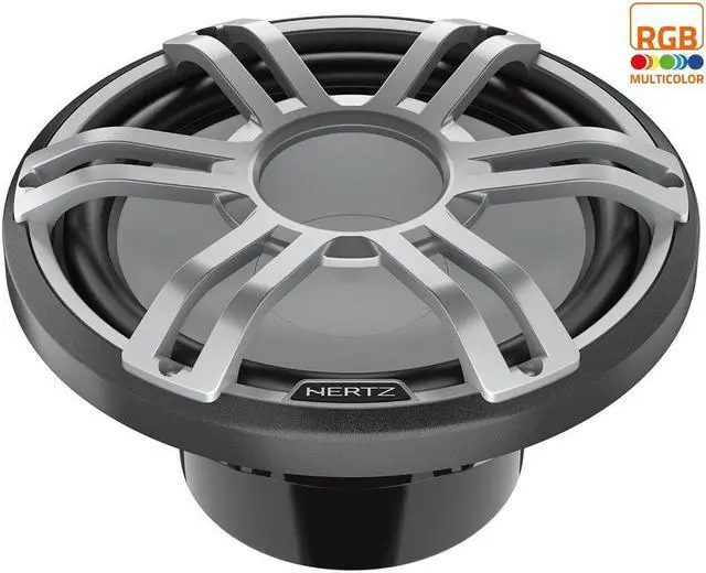 Main image of Hertz HMS 12 S2-LD-G 12 2-Ohm Marine Sport RGB LED Subwoofer  Gray Sport Grille