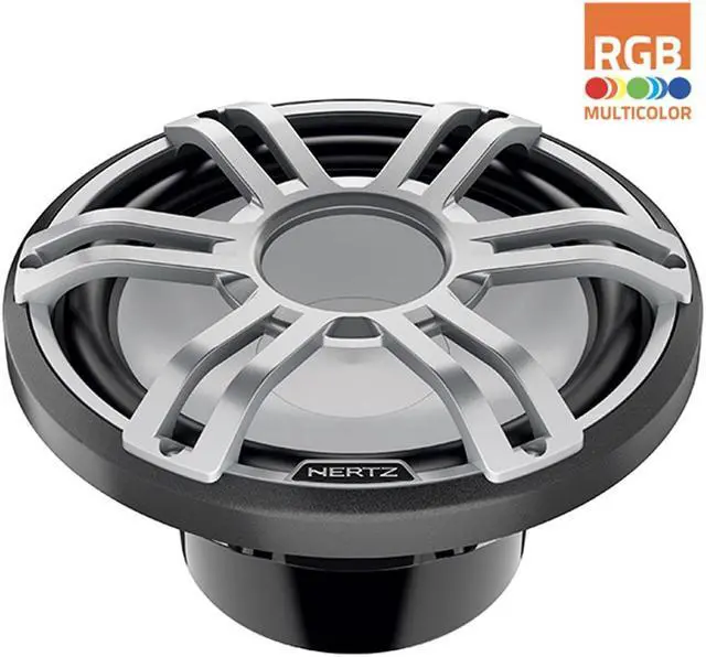 Main image of Hertz HMS 12 S4-LD-G 12 4-Ohm Marine Sport RGB LED Subwoofer  Gray Sport Grille