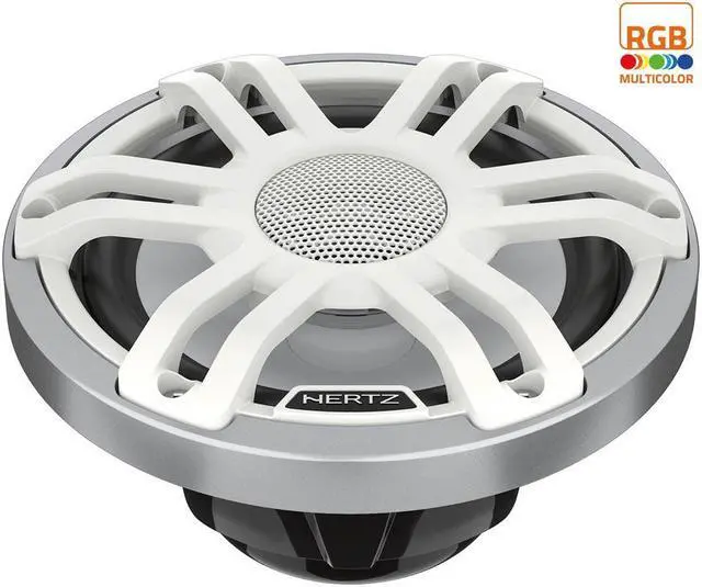 Main image of Hertz HMX 6.5 S-LD-SW 6.5 2-Way Marine Speakers with RGB LED Lighting  White