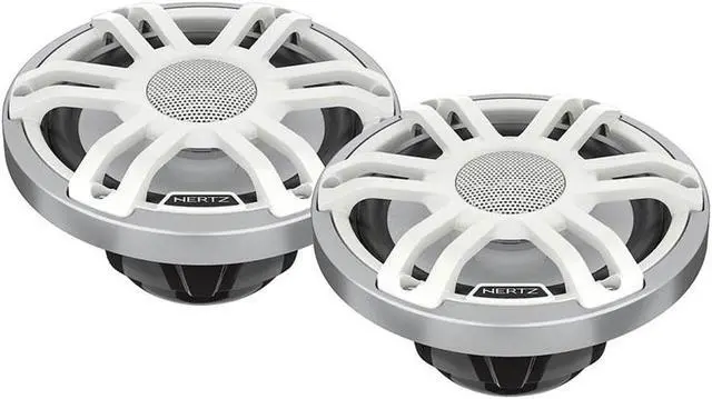 Alt view image 2 of 2 - Hertz HMX 6.5 S-LD-SW 6.5 2-Way Marine Speakers with RGB LED Lighting  White