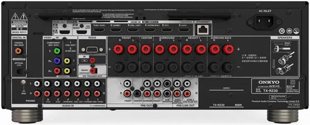 Alt view image 4 of 13 - Onkyo TX-RZ30 9.2-Channel AV Receiver