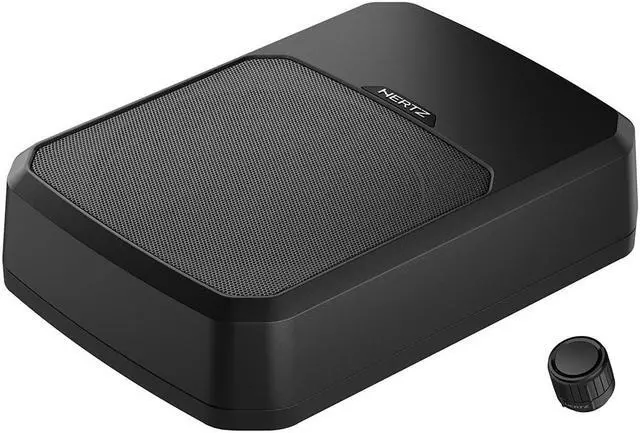 Main image of Hertz DBA201F 8" Underseat Loaded Shallow Active Subwoofer Box