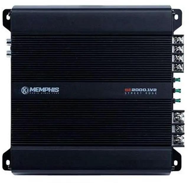 Alt view image 4 of 4 - Memphis Audio SE2000.1V2 2000W RMS Street Edge Series Mono Car Amplifier