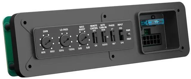 Alt view image 3 of 5 - Hertz DBA201F 8" Underseat Loaded Shallow Active Subwoofer Box