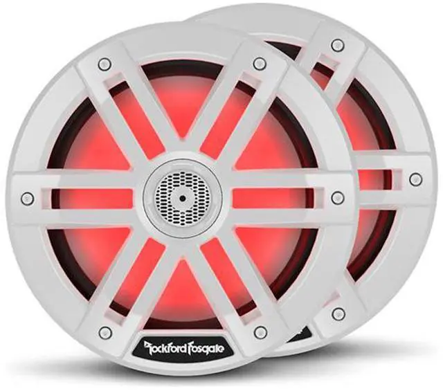 Main image of Rockford Fosgate M1-8 8" Color Optix Marine 2-Way Speakers - White