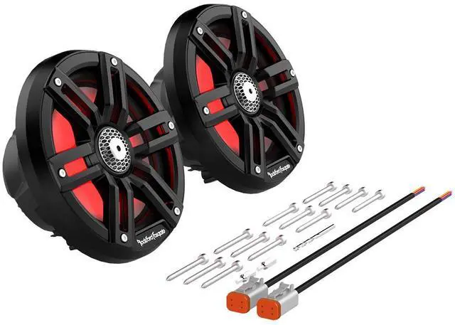 Alt view image 6 of 7 - Rockford Fosgate M2-65B 6.5" Color Optix Marine 2-Way Speakers - Black