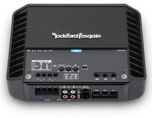 Alt view image 5 of 7 - Rockford Fosgate P300X1 Punch 300 Watt Full-Range Mono Subwoofer Amplifier
