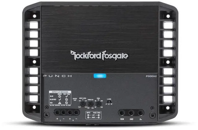 Alt view image 2 of 7 - Rockford Fosgate P300X2 Punch 300 Watt 2-Channel Amplifier