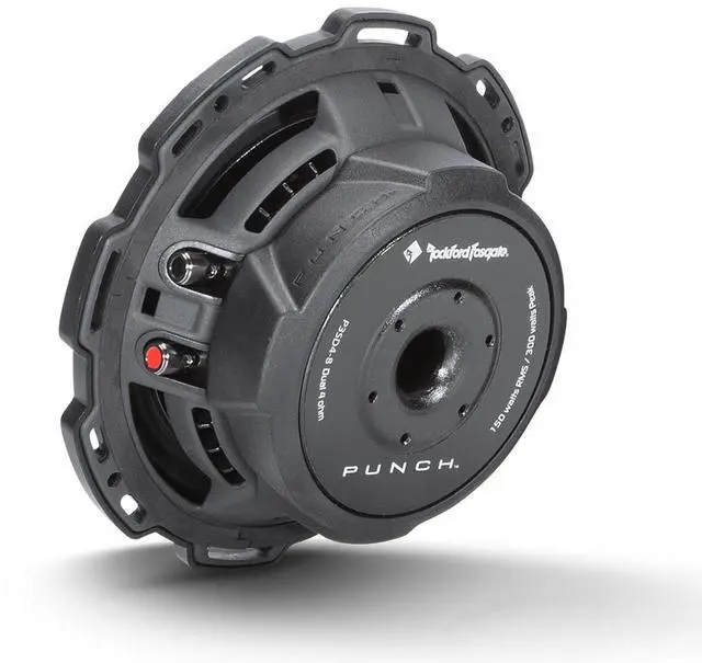 Alt view image 5 of 6 - Rockford Fosgate P3SD2-8 Punch Stage 3 Shallow 8" 2-Ohm DVC Subwoofer