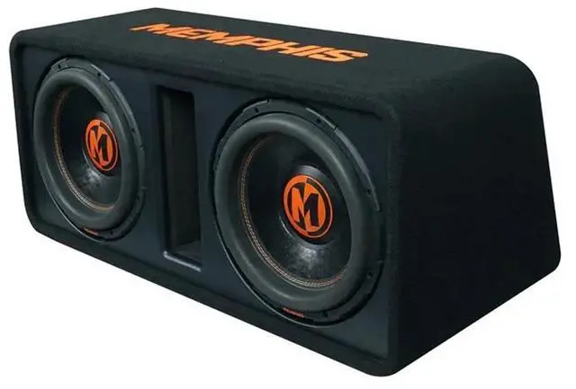 Alt view image 2 of 2 - Memphis Audio MJPE12D1 Ported Loaded Dual 12" Subwoofer Enclosure